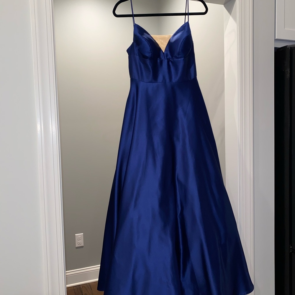 Betsy adams royal blue formal dress!